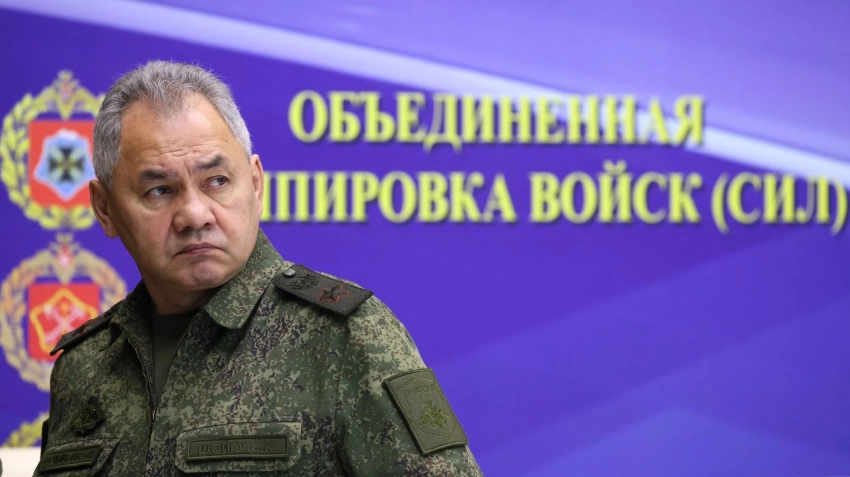 Шойгу проинспектировал передовой пункт управления российских войск на Запорожском направлении