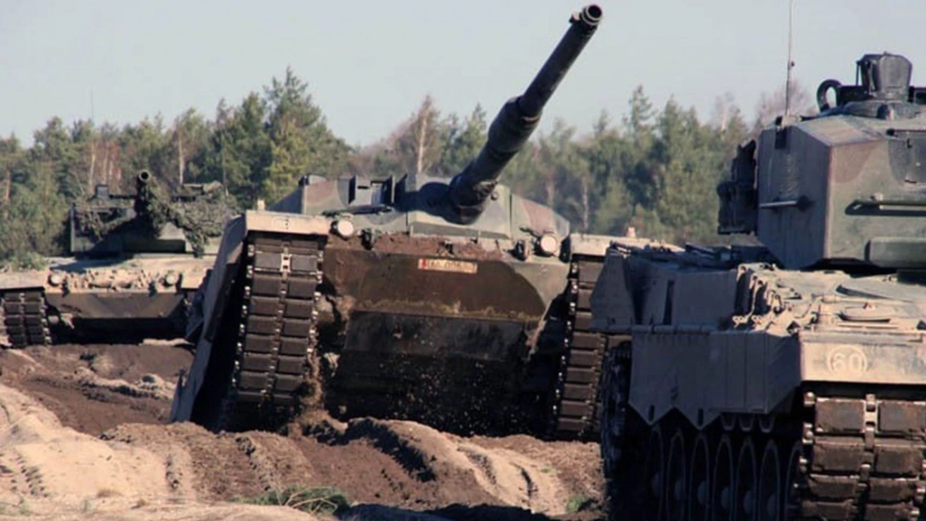 МО Польши: польская армия на танках Leopard 2 приступила к учениям рядом с белорусской границей
