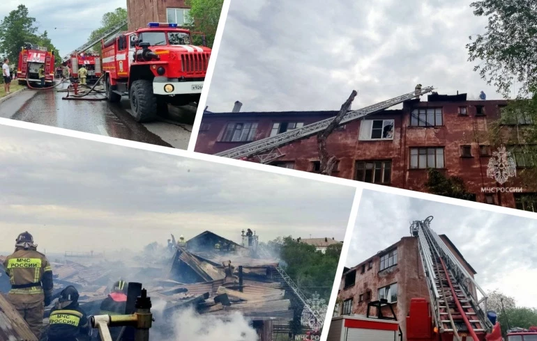 15 человек эвакуировали из горящего общежития в Магнитогорске