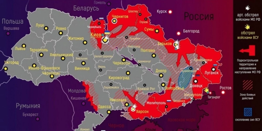 Армия РФ наступает: свежая карта боевых действий на Украине 3 января 2023. Спецоперация (СВО) России на Украине сегодня. Новости Донбасса 03.01.2023