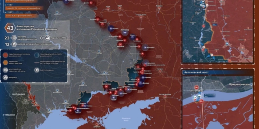 «ВС РФ активно наступает на трех направлениях, сообщают о взрывах в Харьковской области!»: Карта боевых действий 17 июля 2023 на Украине — последние новости фронта Донбасса сегодня, обзор событий. Итоги военной спецоперации России сейчас 17.07.2023
