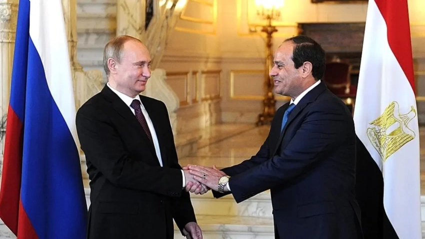 Путин принял участие в церемонии установки корпуса реактора на АЭС «Эль-Дабаа»