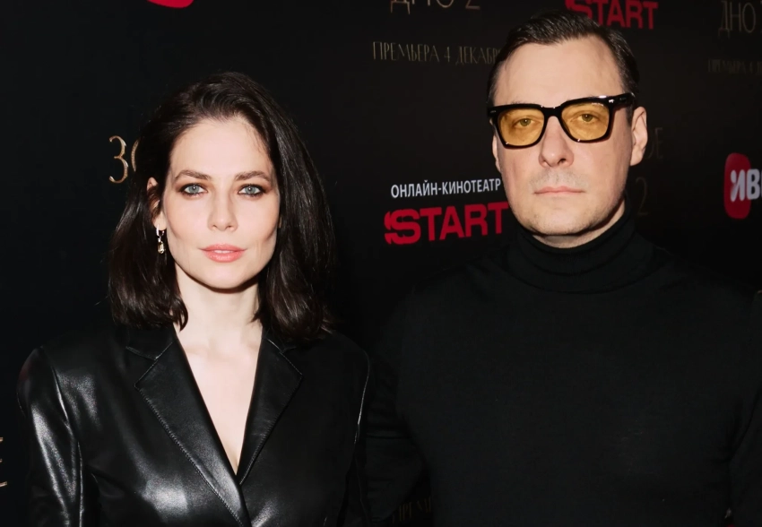 Юлия Снигирь и Евгений Цыганов, Алексей Гуськов с женой, Сергей Минаев на премьере сериала "Золотое дно 2"