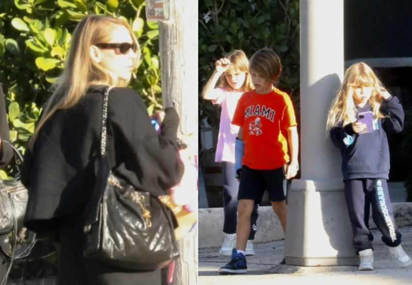 Анна Курникова впервые появилась на публике после рождения четвёртого ребёнка от Энрике Иглесиаса