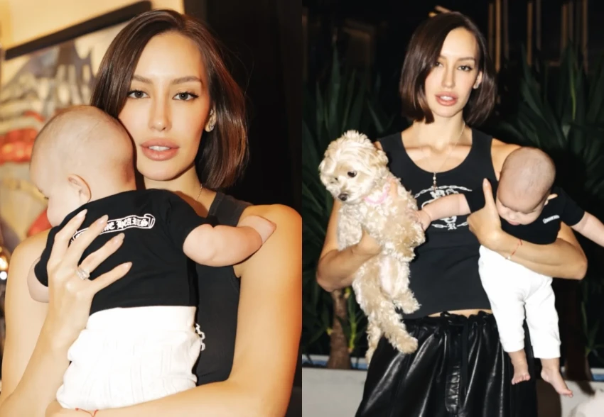 Девушка Тимати Валентина Иванова показала новые фото с пятимесячной дочерью