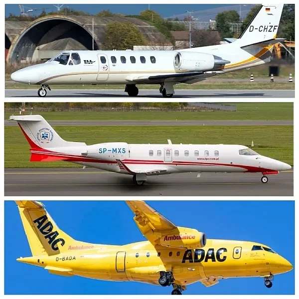 В Жешув массово прибывают медицинские самолёты для эвакуации раненых с Украины