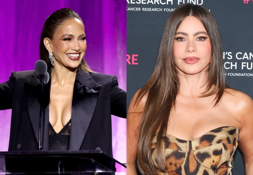 Дженнифер Лопес, София Вергара, Крис Дженнер и Эмбер Валлетта на благотворительном гала-концерте в Лос-Анджелесе